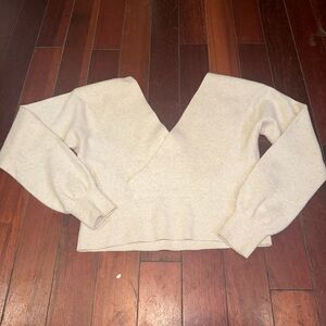 Two Club Monaco Women's Cream Sweaters